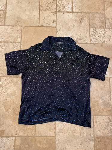 Amiri Amiri Silk Polk Dot Rainbow Button Up Shirt