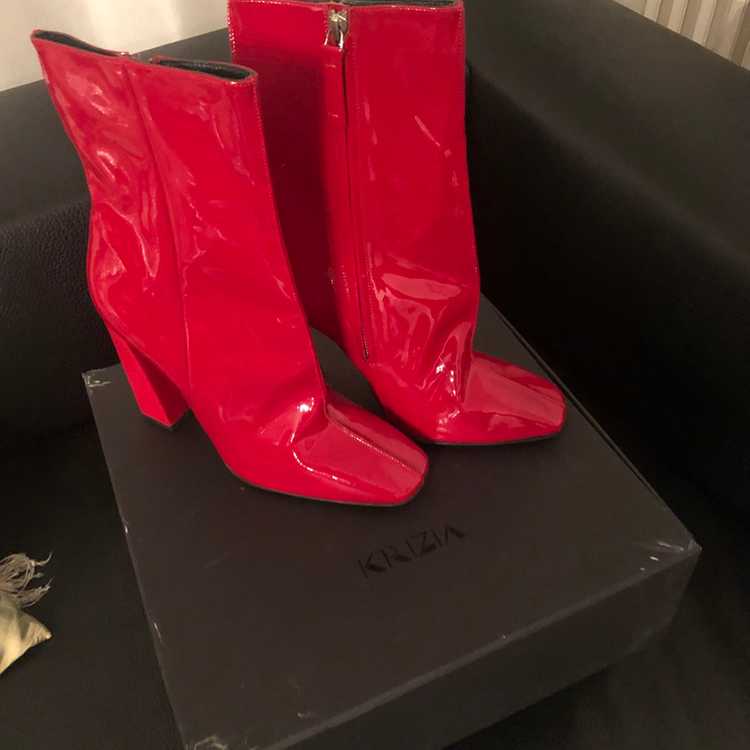 Krizia Ankle boots Leather in Red - image 2