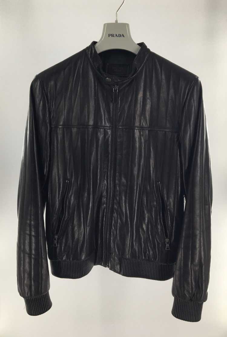 Prada Prada Quilted Leather Biker Jacket 40 Medium - image 1