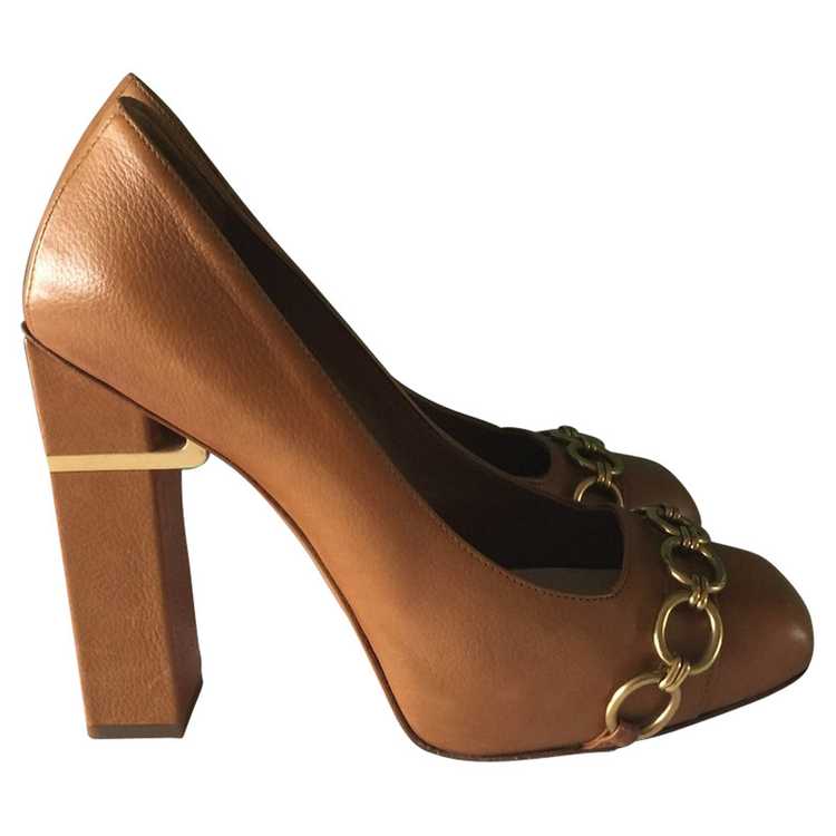Christian Dior Pumps/Peeptoes Leather in Ochre - image 2