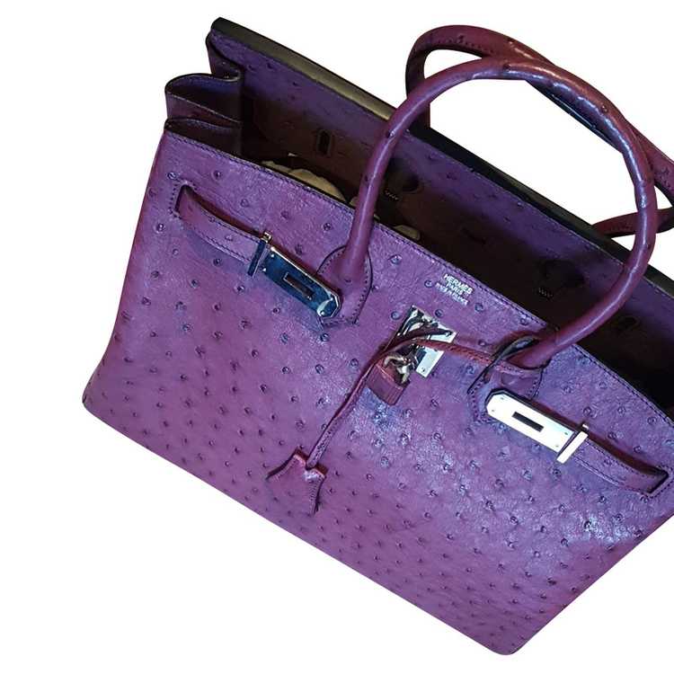 Hermès Birkin Bag 35 Leather in Violet - image 3