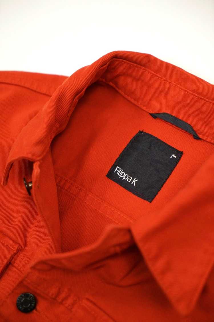 Filippa K Crimson Red Type 3 Style Denim Jacket - image 3