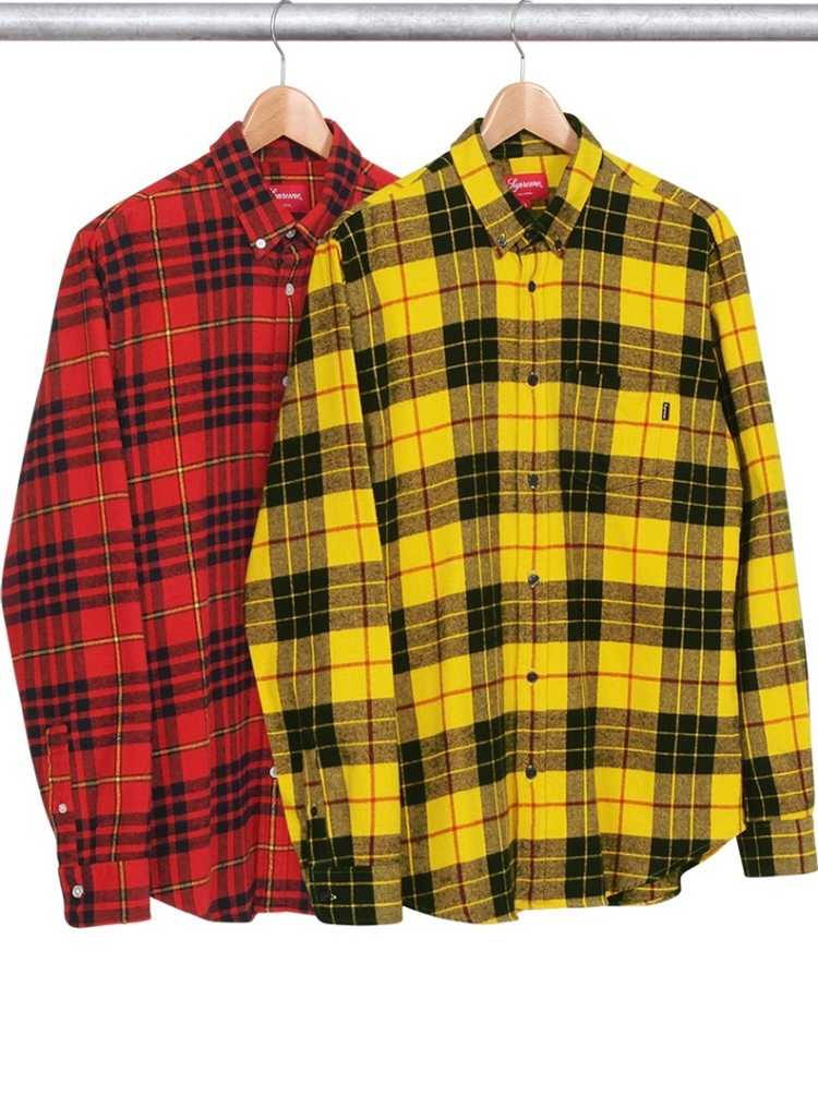 Supreme FW13 Supreme Tartan Flannel L/S Shirt Red… - image 16