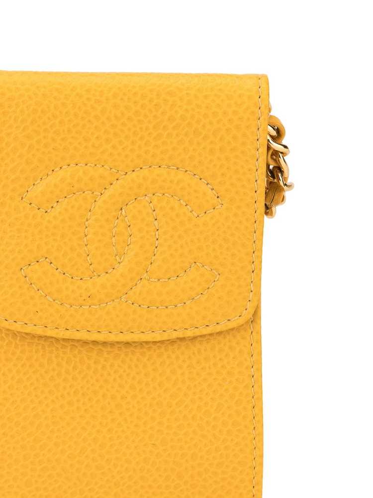 CHANEL Pre-Owned 1997 chain shoulder bag - Yellow - image 4