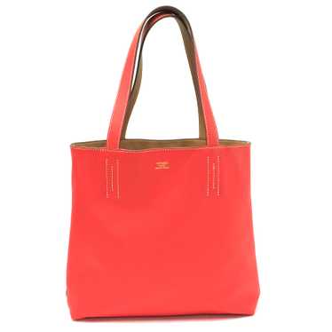HERMES Double Sens 28 Tote Bag Beige Salmon-Pink L