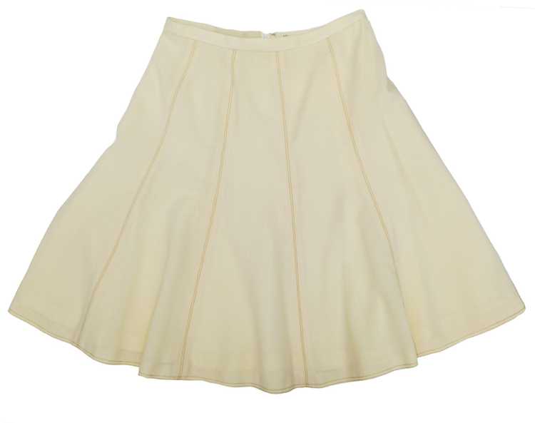 Bill Gibb Vintage Skirt Suit in Cream Wool Crepe … - image 8