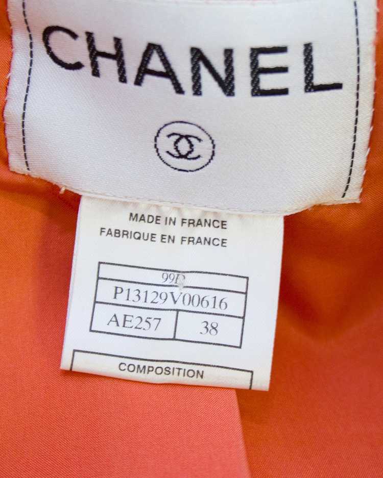 Chanel Orange Cropped Leather Jacket - image 7