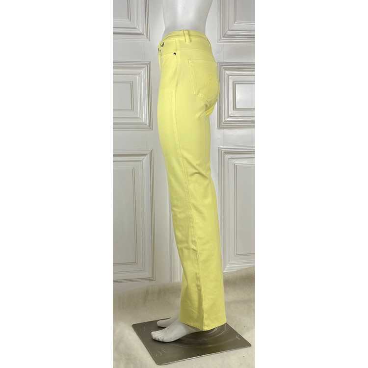 Escada Trousers Cotton in Yellow - image 2