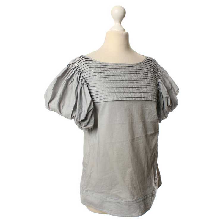 Vertigo Grey blouse with puffed sleeves - image 2