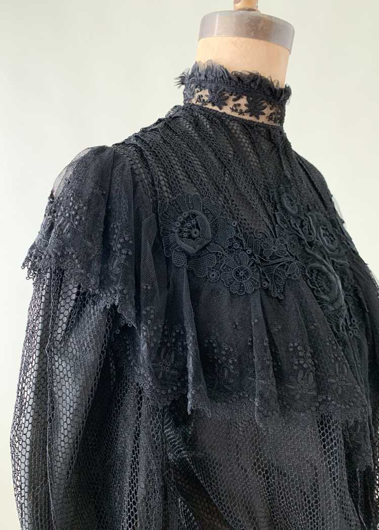 Antique Belle Epoque Lace Blouse - image 7