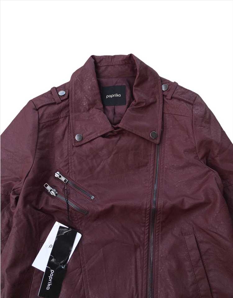 Japanese Brand × Leather Jacket Paprika NOS Faux … - image 2