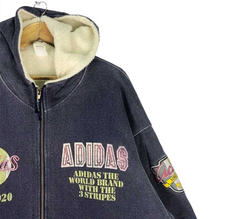 Adidas × Vintage Vintage 90s ADIDAS Sherpa Lining… - image 5