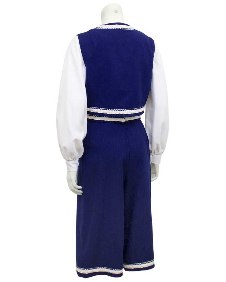 Roger Frères Blue and White Culotte Ensemble - image 2