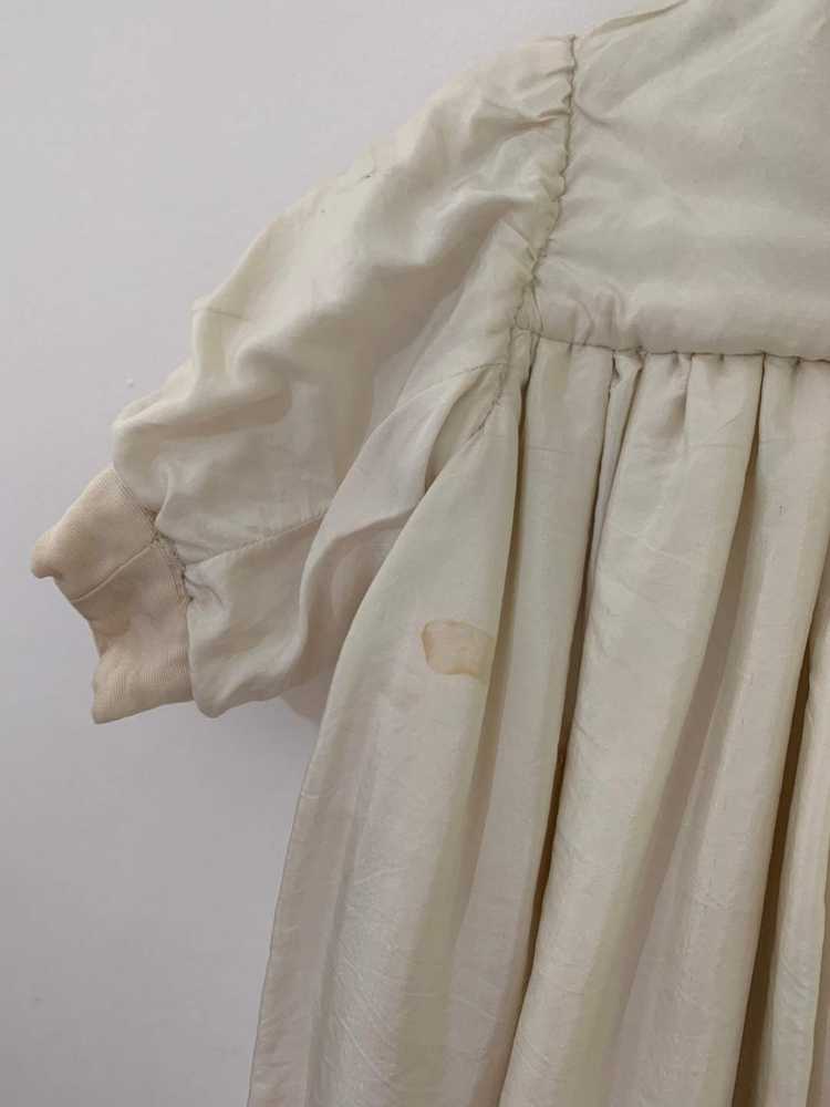 Antique Silk Christening Gown and cape, 19th Cent… - image 9