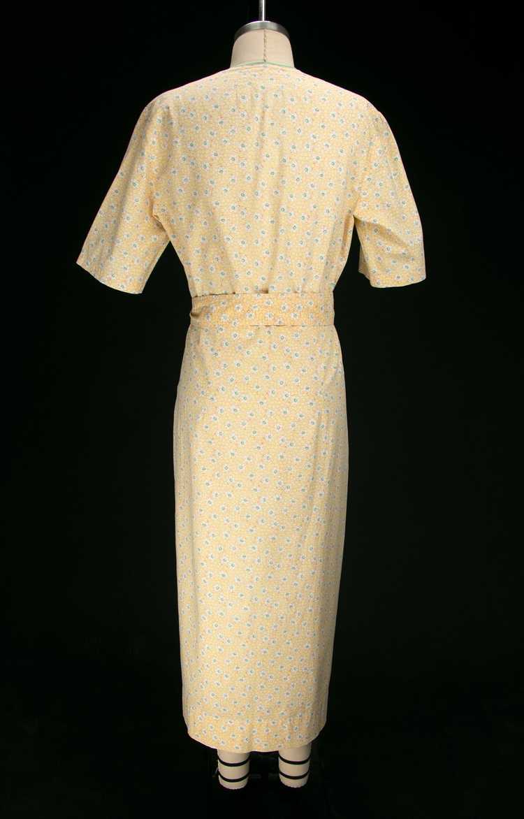 Vintage Late 1920's - Early 1930's Yellow Floral … - image 8