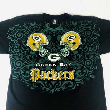 NFL × Vintage Vintage Green Bay Packers Black Fro… - image 1