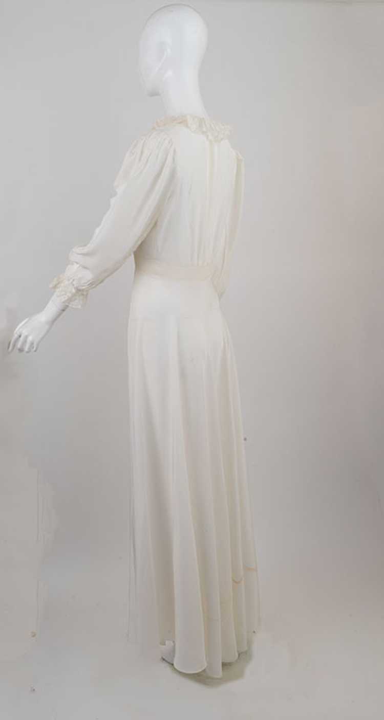 1940s Satin Dressing gown - image 2