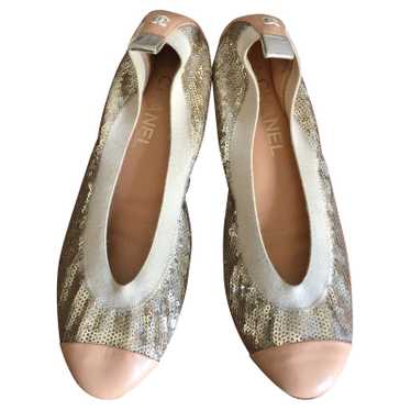 Chanel Slippers/Ballerinas in Gold - image 1