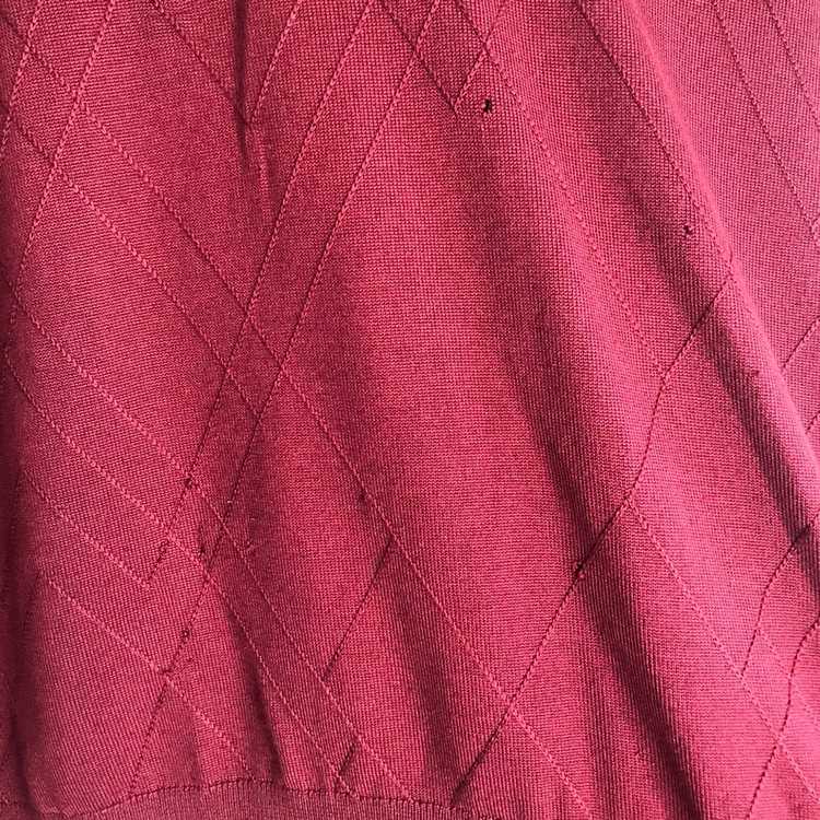 Brioni Brioni burgundy / maroon silky polo sweater - image 3