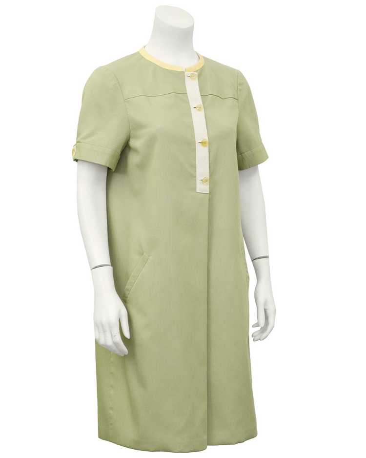 Geoffery Beene Green Day Dress - image 1