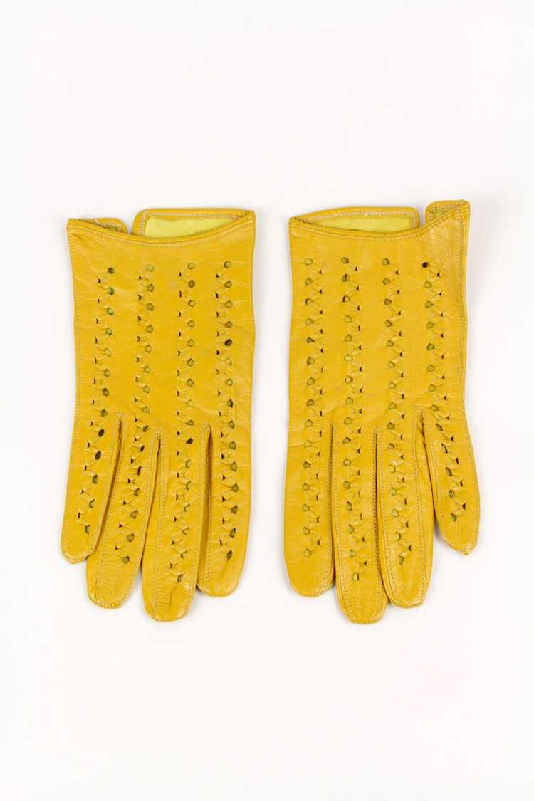 Punched Leather Gloves - image 2