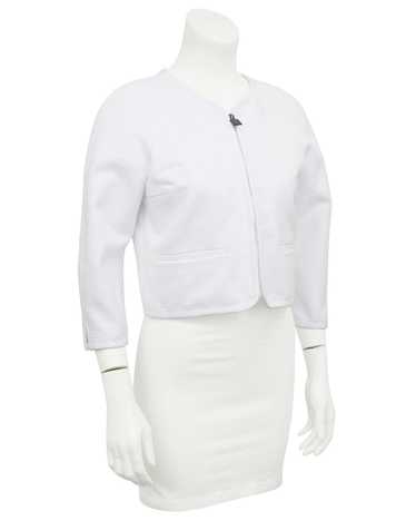 Chanel White Pique Jacket