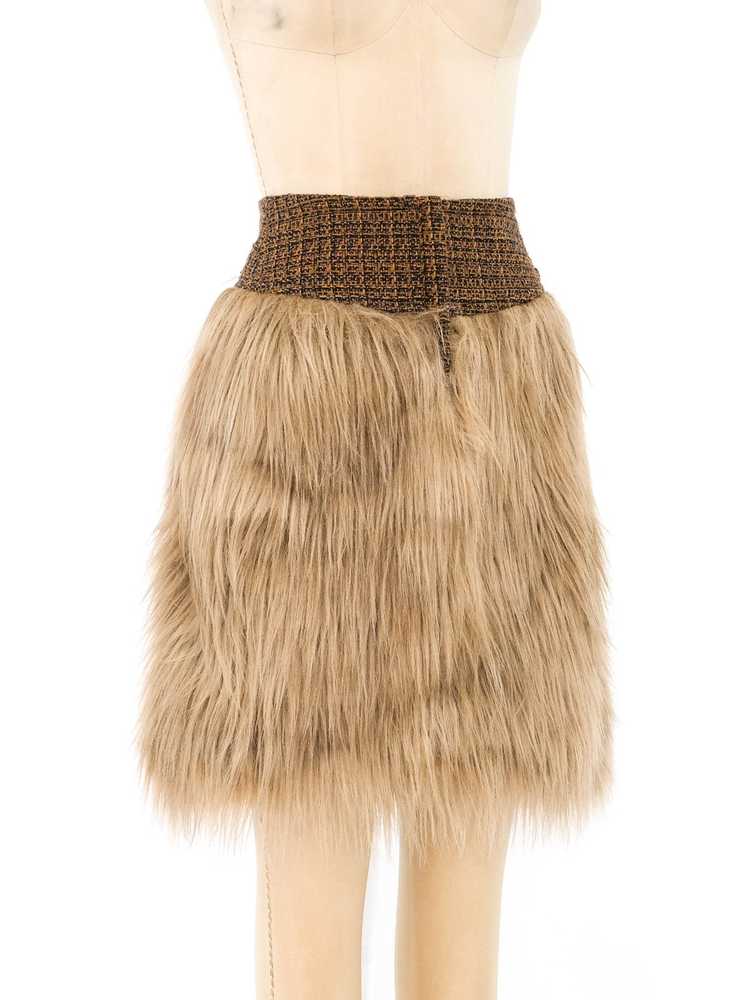 Chanel Faux Fur Skirt - image 3