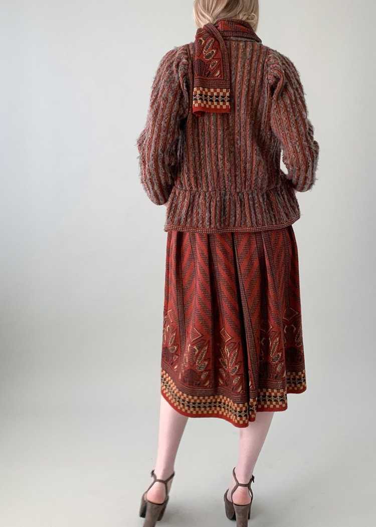 Vintage 1970s Bill Gibb Knit Dress Set - image 6