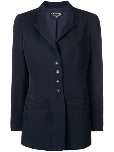 CHANEL Pre-Owned layered pockets blazer - Blue