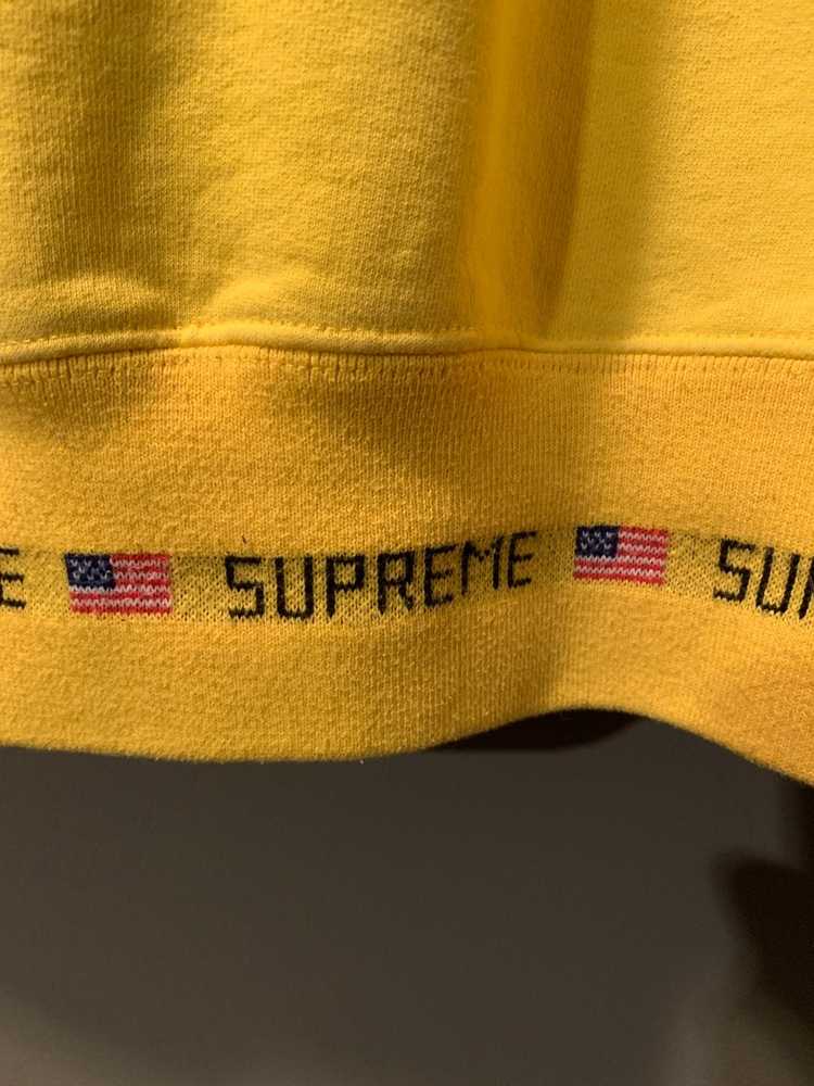 Supreme FW15 American Flag Ribbed Logo Hooded Swe… - image 4