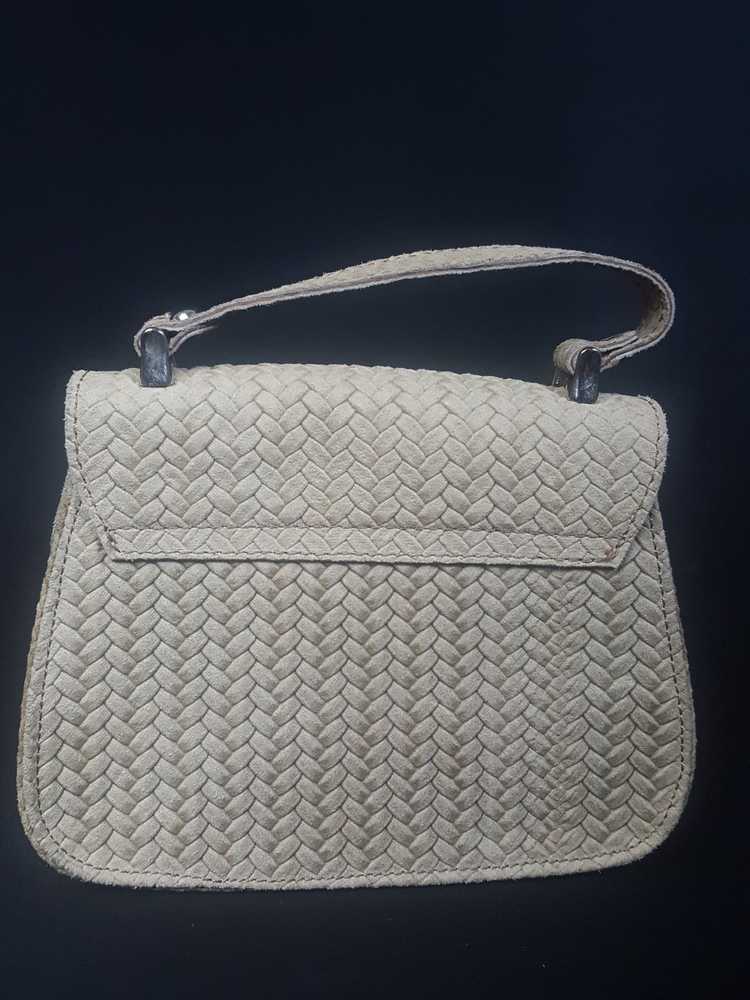 Borso in Pelle Braided Leather Handbag - image 7