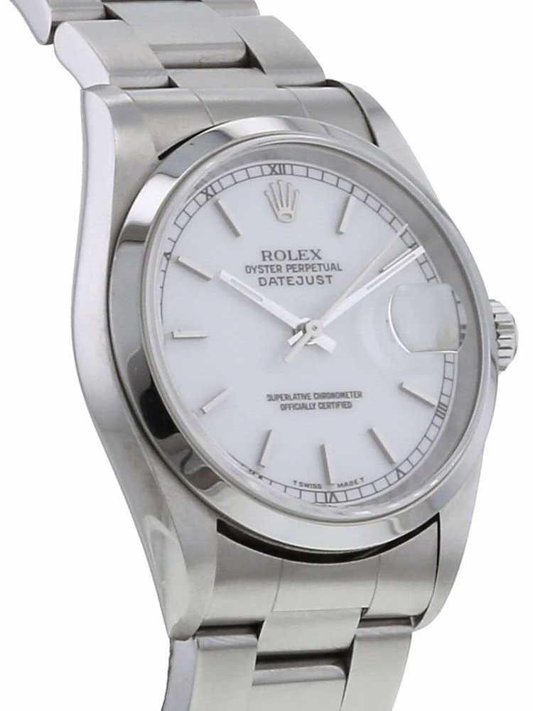 Rolex 1999 pre-owned Datejust 36mm - White - image 4