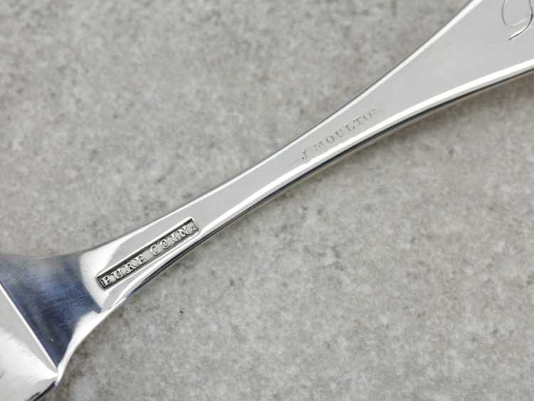 Antique Coin Silver Butter Knife - image 5