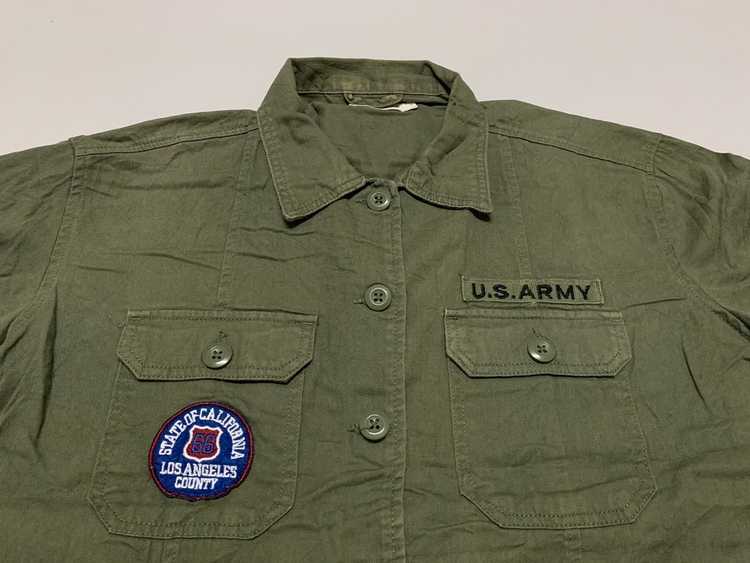 Military × Usaf × Vintage US Army Browny Button U… - image 3