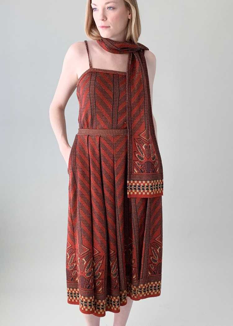 Vintage 1970s Bill Gibb Knit Dress Set - image 7