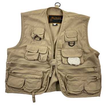 Mil-Tec Vintage Survival Vest Mens Hunting Fishing Hiking Gilet Prewashed Olive 