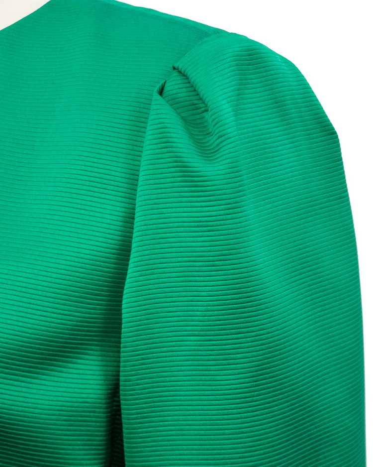 Yves Saint Laurent Green Silk Jacket - image 5