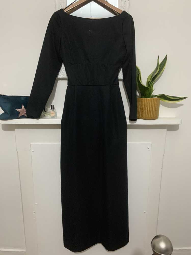 Black Vintage Dress Maxi Dress Open Back - Except… - image 8