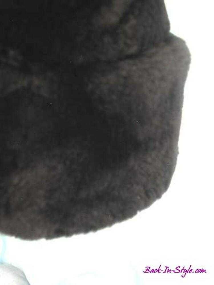 Black Fur Bucket Hat - image 3