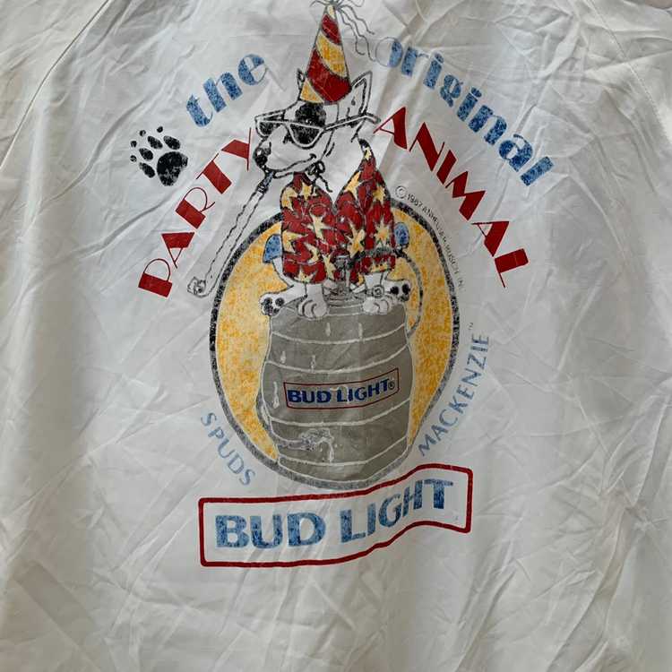 Vintage (A70) Vtg Bomber Bud Light Spuds Mckenzie… - image 2