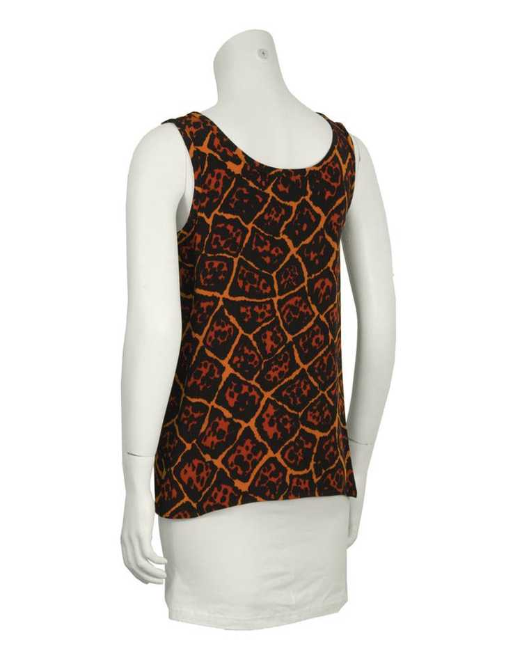 Yves Saint Laurent Leopard Print Silk Tank - image 3