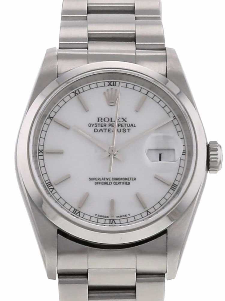 Rolex 1999 pre-owned Datejust 36mm - White - image 2