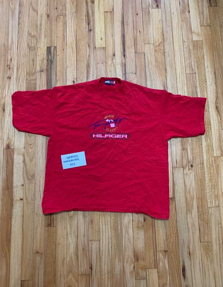 Tommy Hilfiger Vintage Tommy Hilfiger Red T-Shirt… - image 1