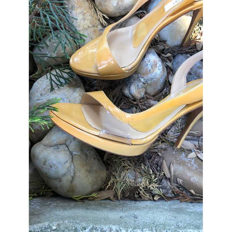 Pollini Pumps/Peeptoes Patent leather in Beige - image 2