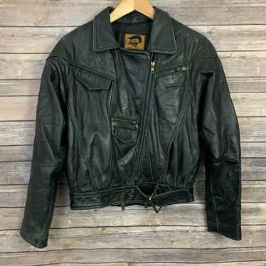 Vintage Vintage Foxrun Black Leather Jacket - image 1