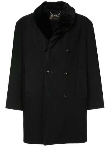 Fake Alpha Vintage faux fur shawl coat - Blue
