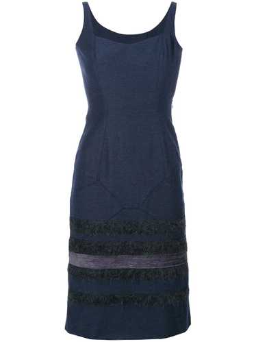 John Galliano Pre-Owned panelled midi dress - Blue - image 1