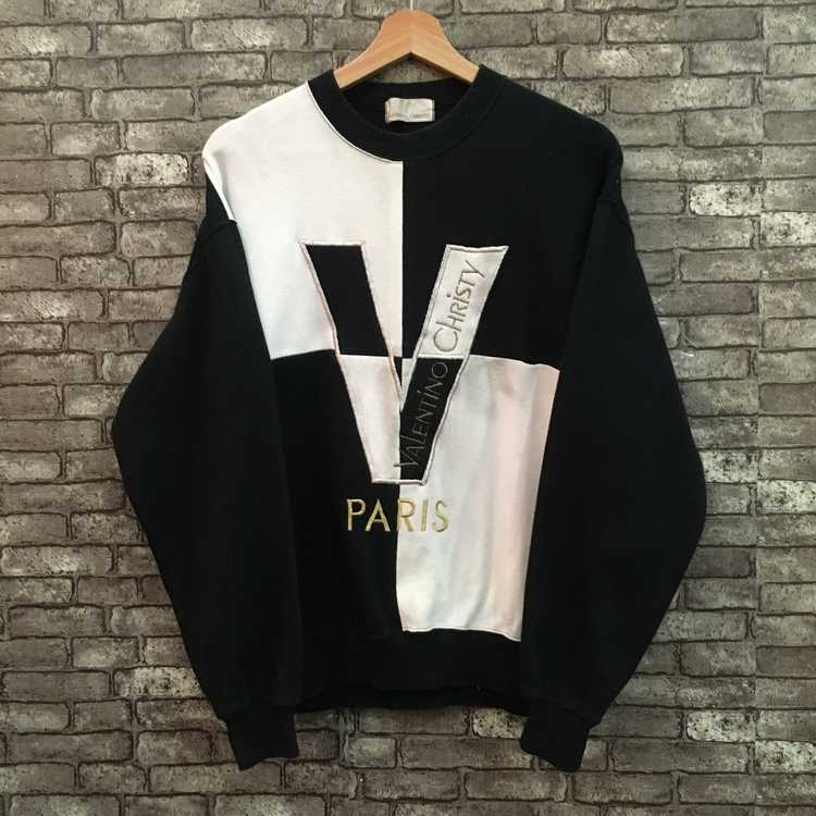 Valentino Valentino Christy Sweatshirt Black White Em… - Gem