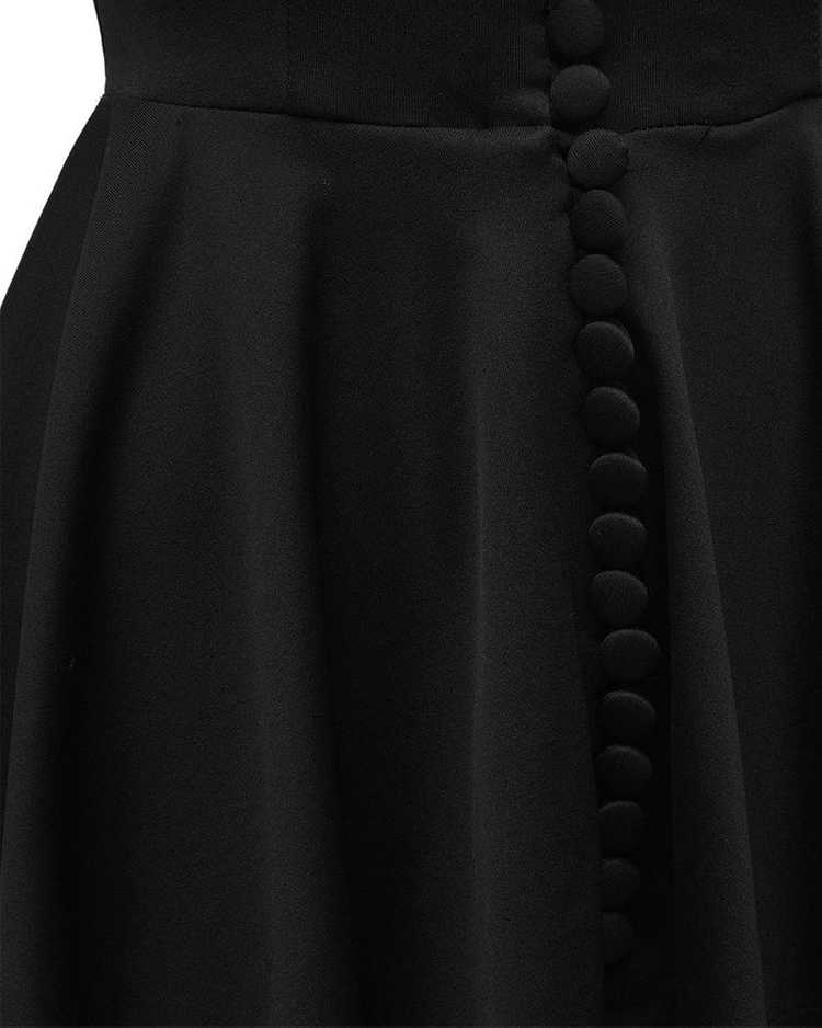 Jean Varon Black Jersey Gown With Peplum - image 2
