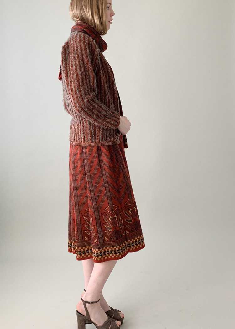 Vintage 1970s Bill Gibb Knit Dress Set - image 3